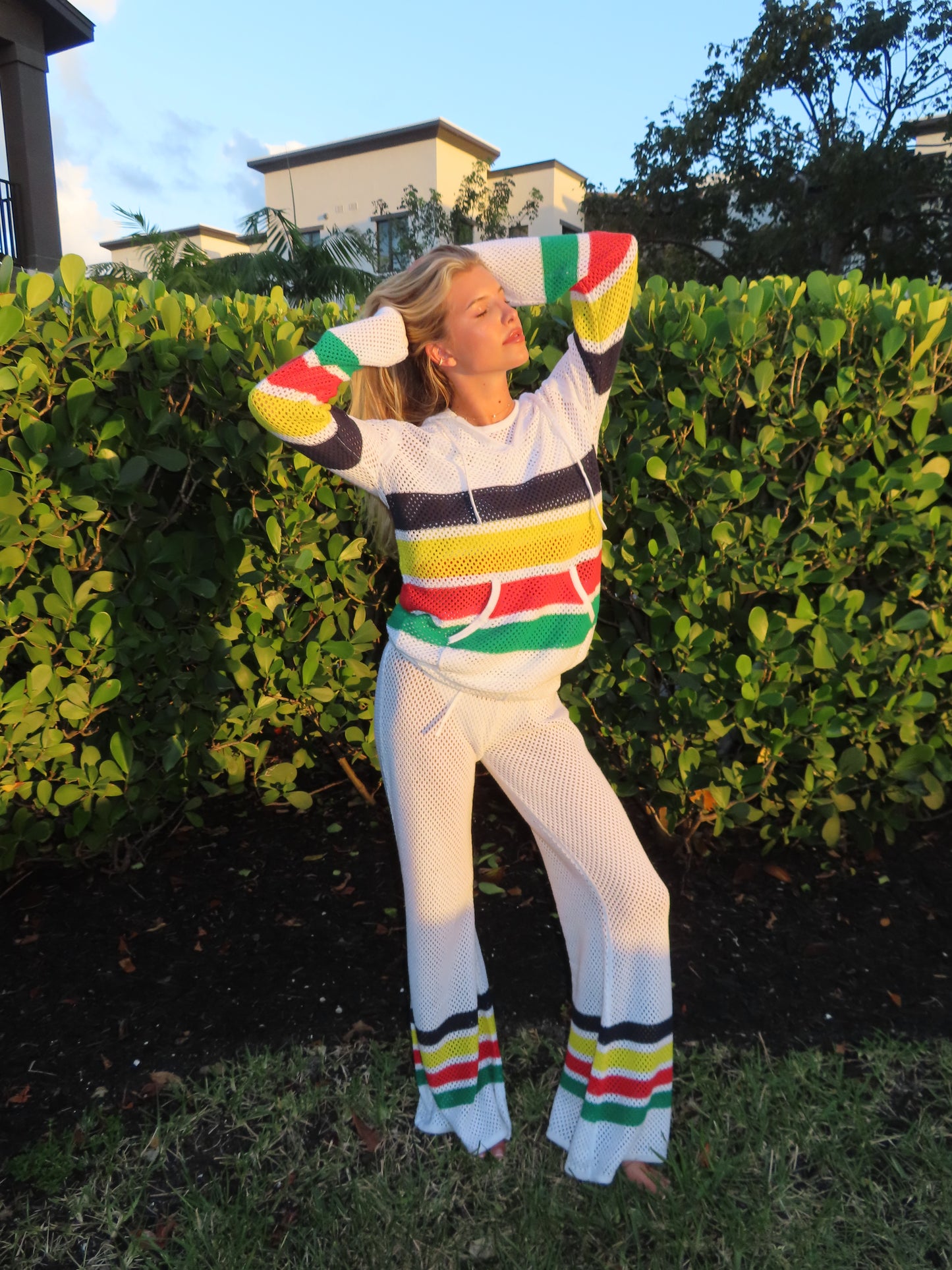 The Grenada Knit Striped Pants