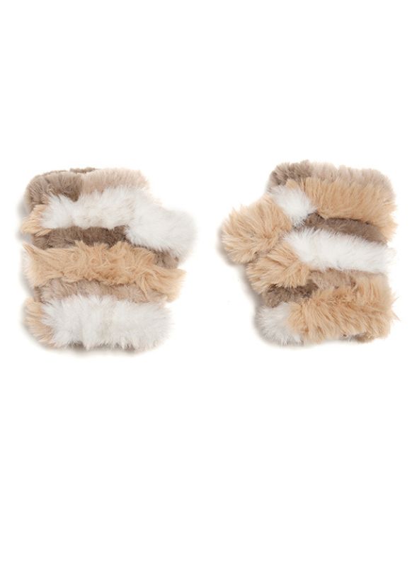 Multi Mandy Mittens Camel