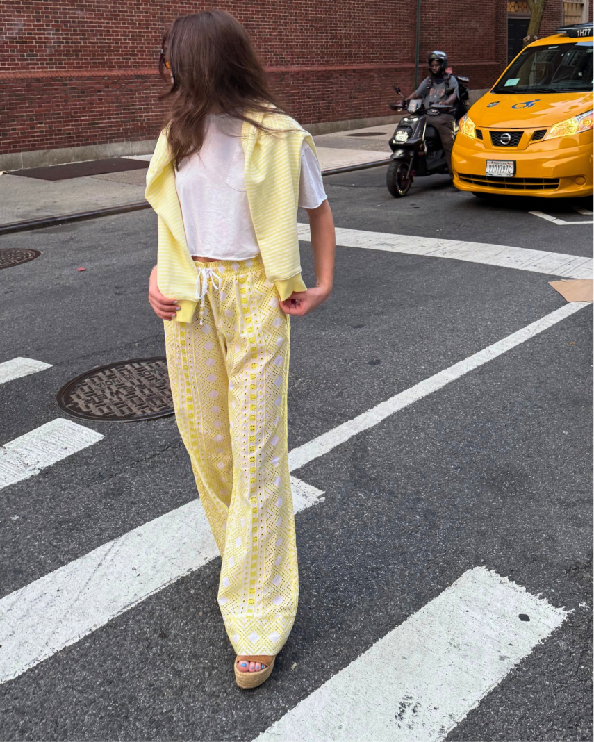 The Capri Eyelet Pants