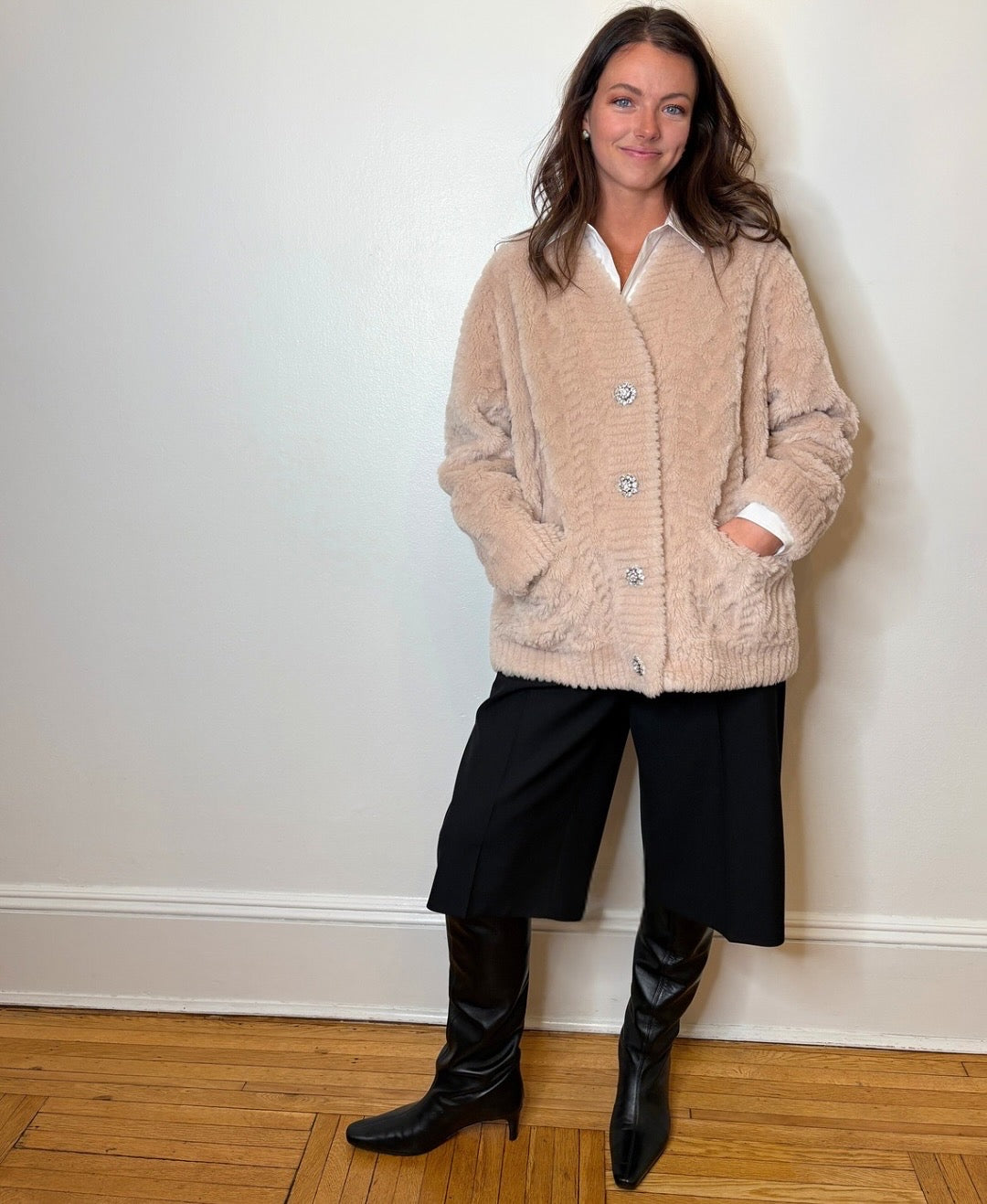 The Cortina Cardi Coat Palomino