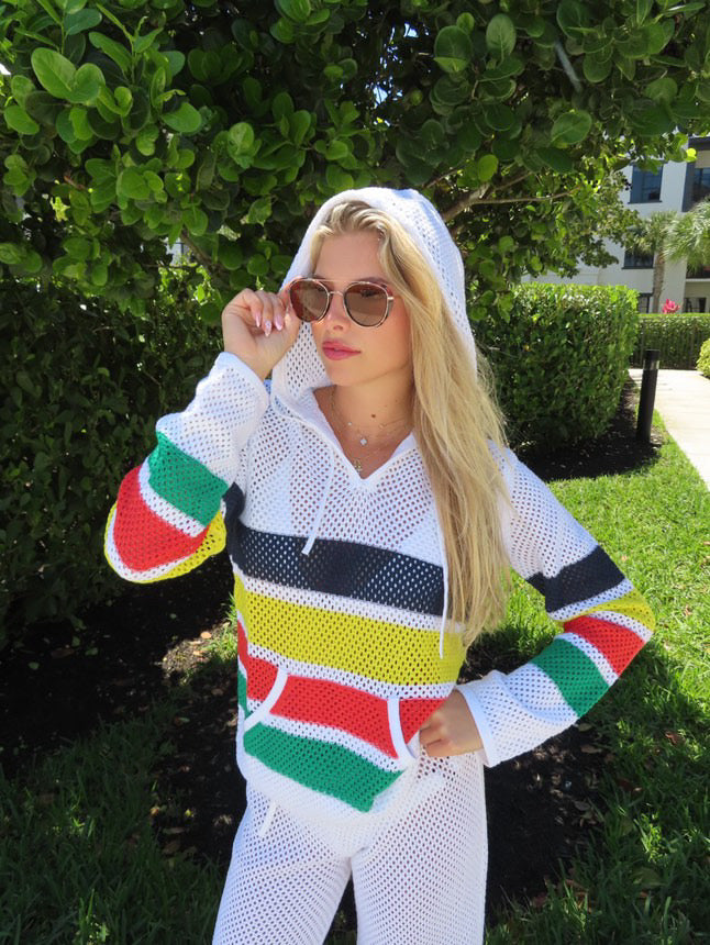 The Grenada Knit Striped Hoodie