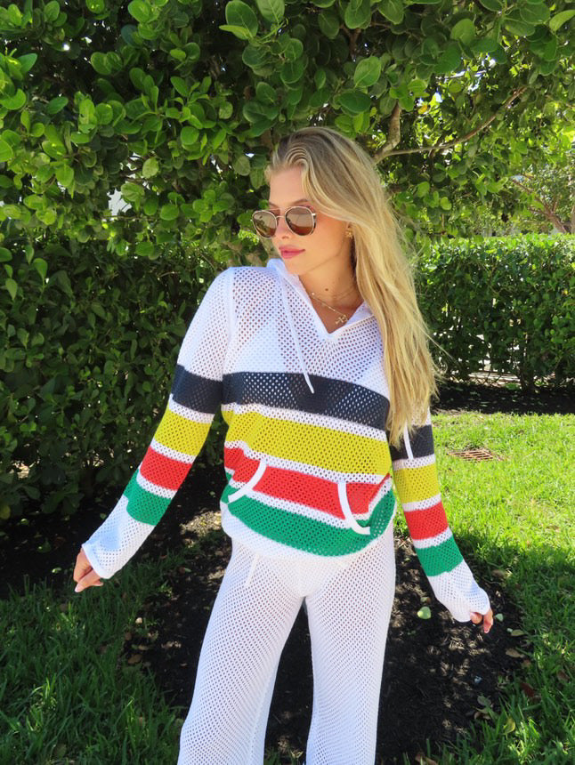 The Grenada Knit Striped Hoodie