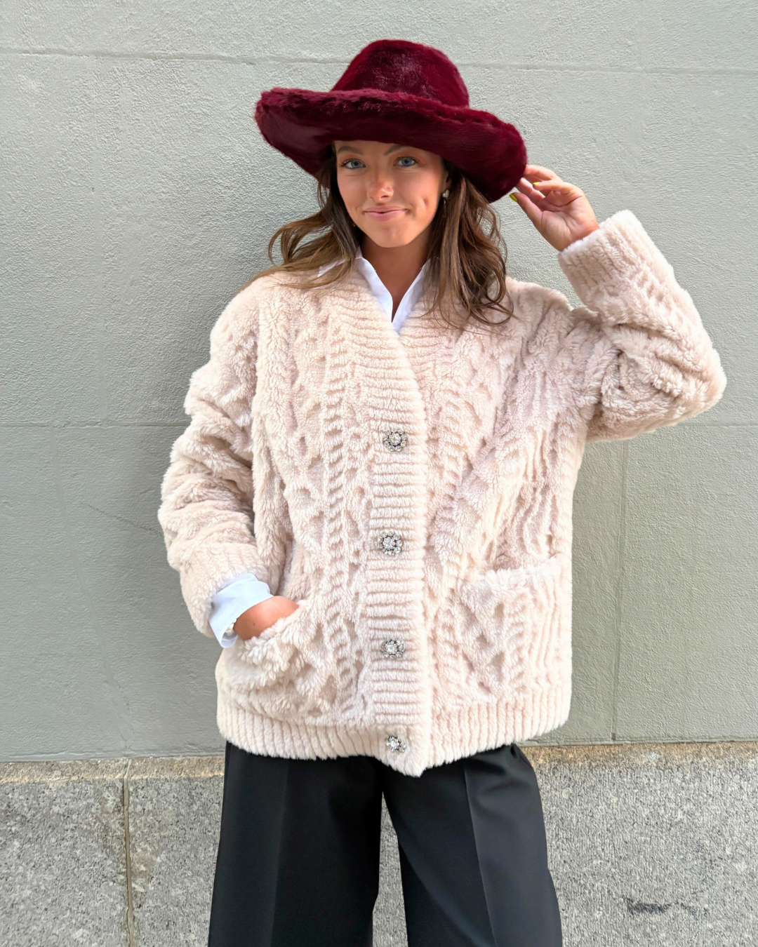 The Cortina Cardi Coat Palomino