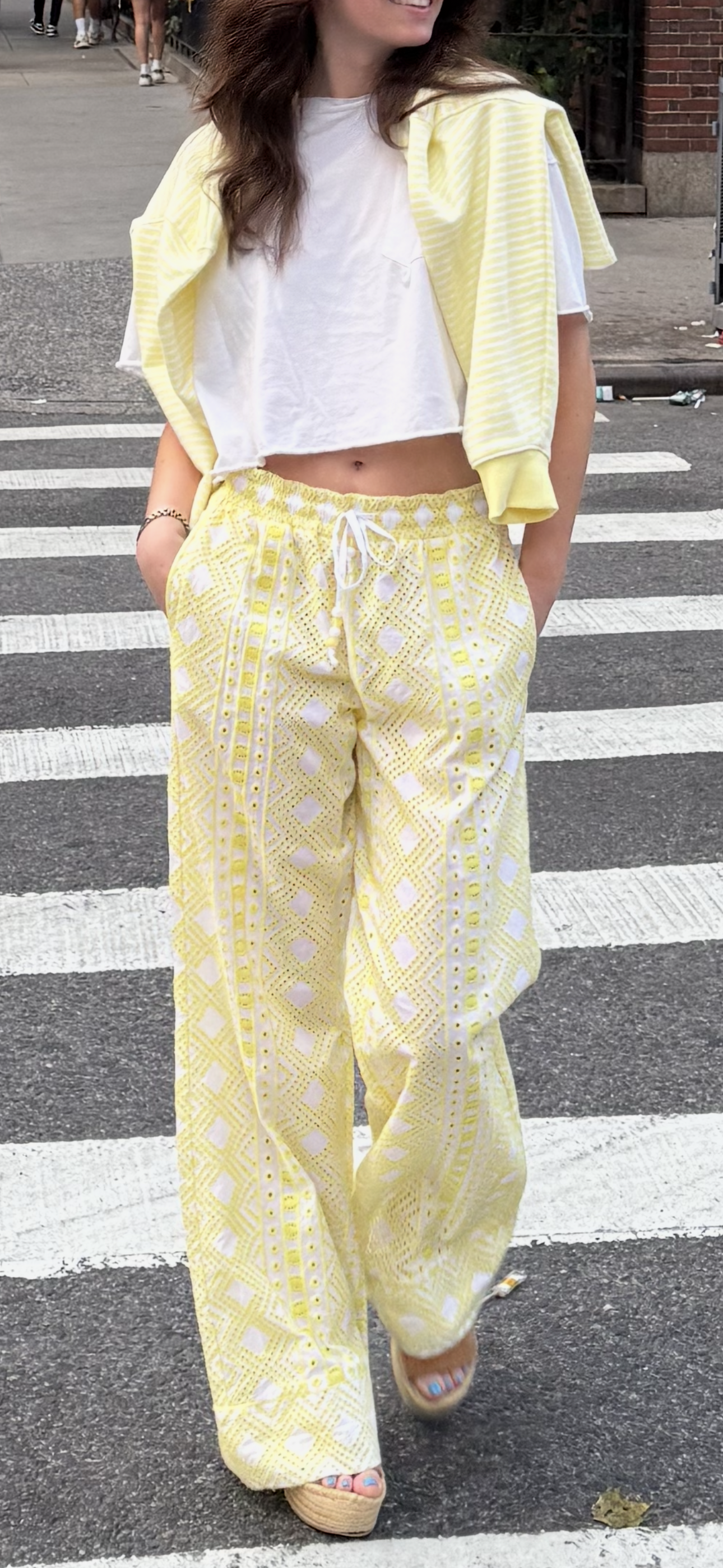 The Capri Eyelet Pants