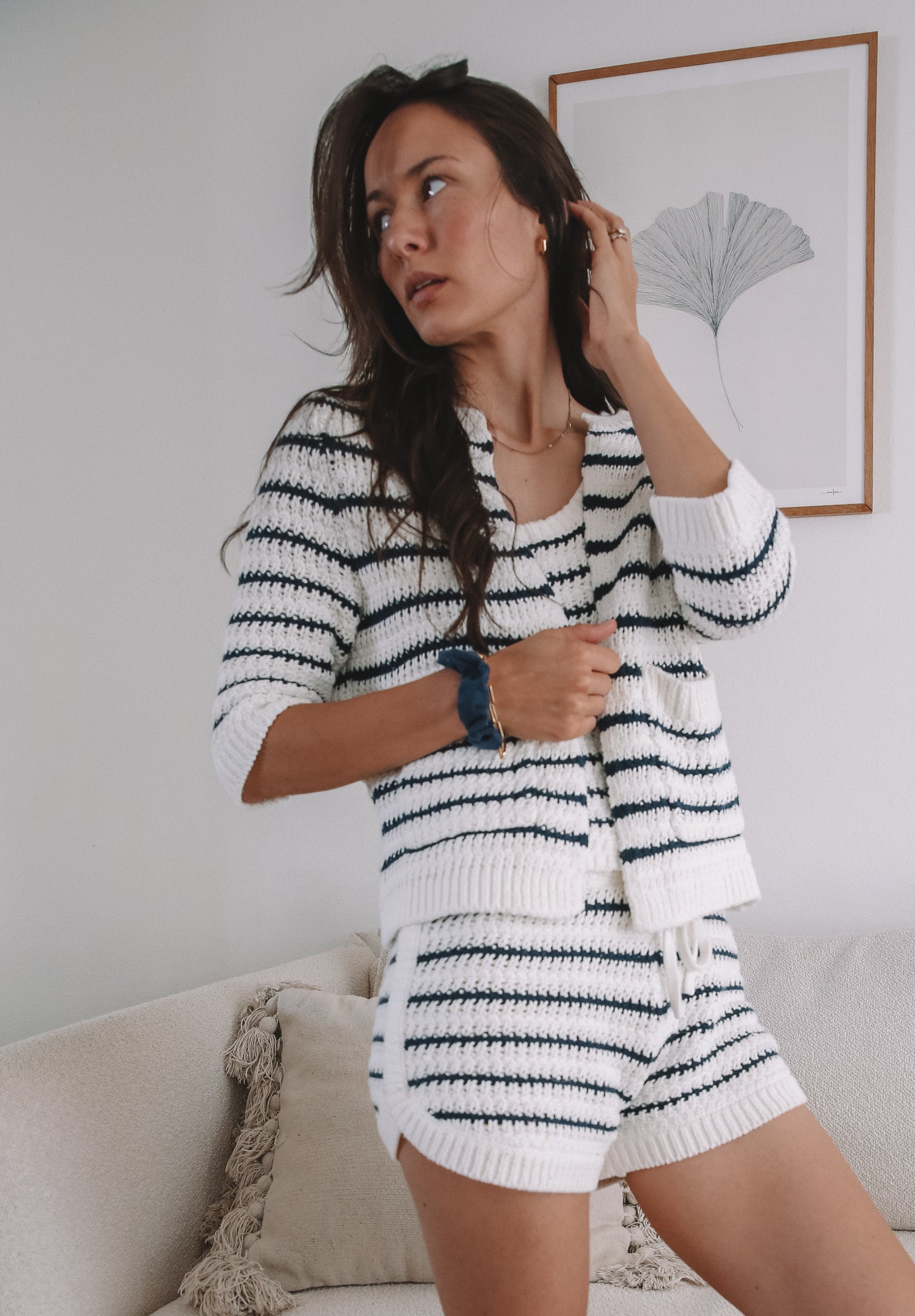 Marina Knit Striped Cardigan