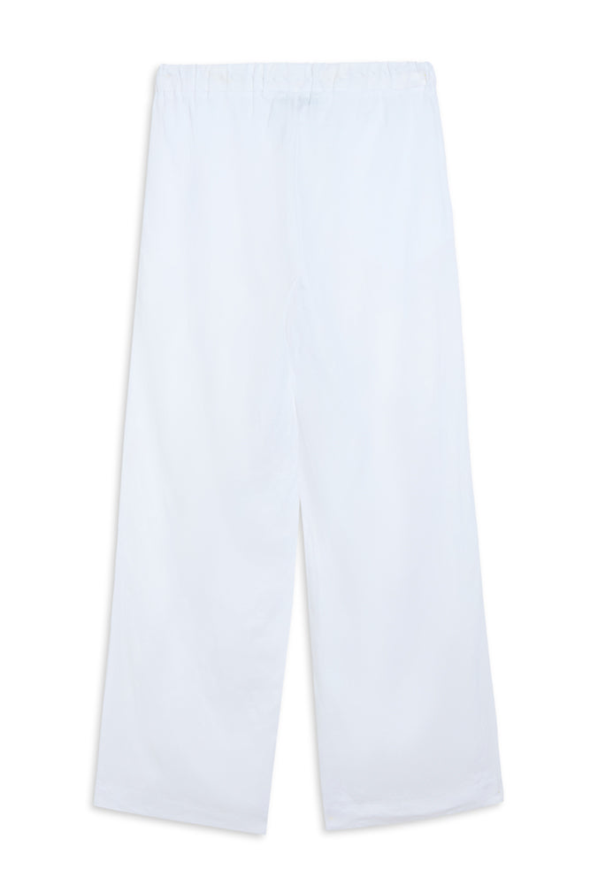 Water Mill White Linen Pants