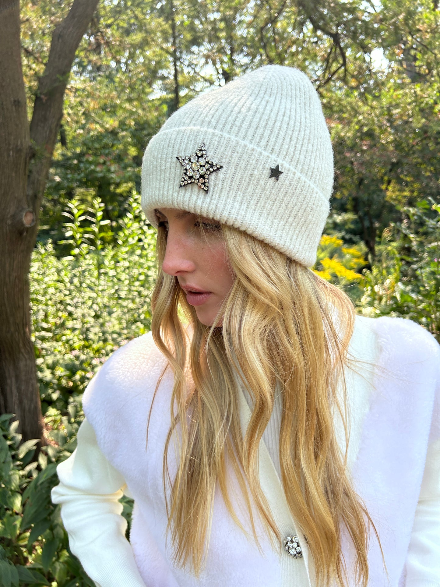 The Ivory Moonlight Knit Hat