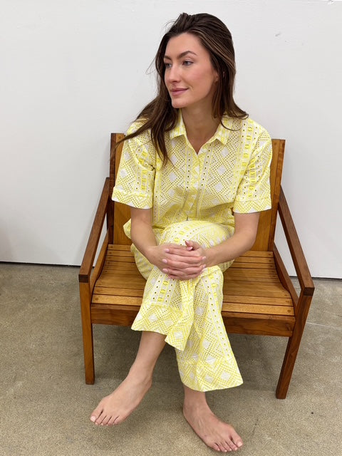 The Capri Eyelet Pants