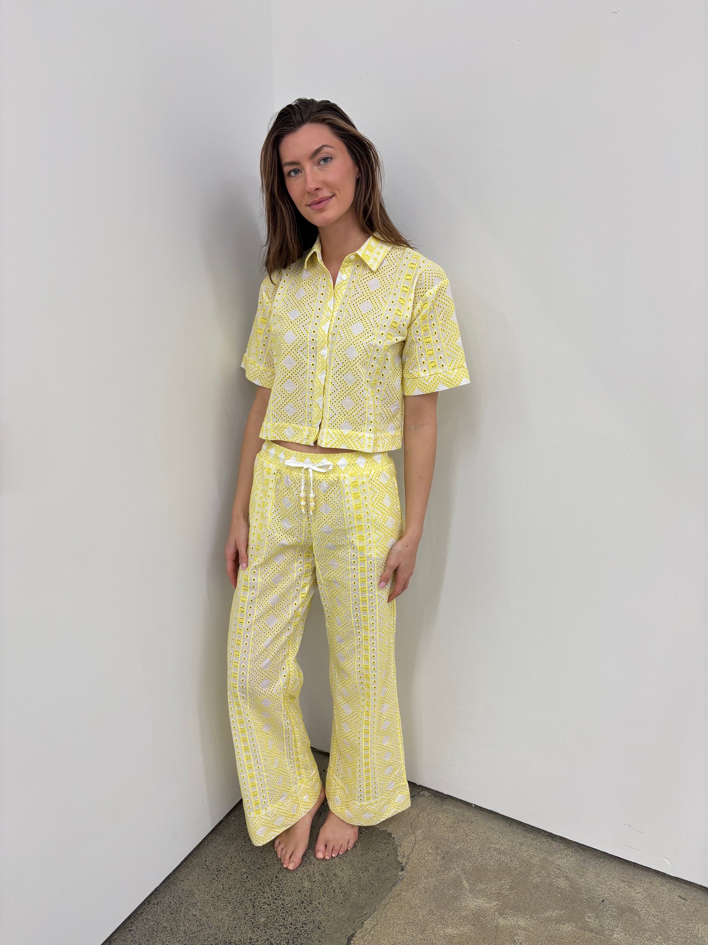 The Capri Eyelet Pants
