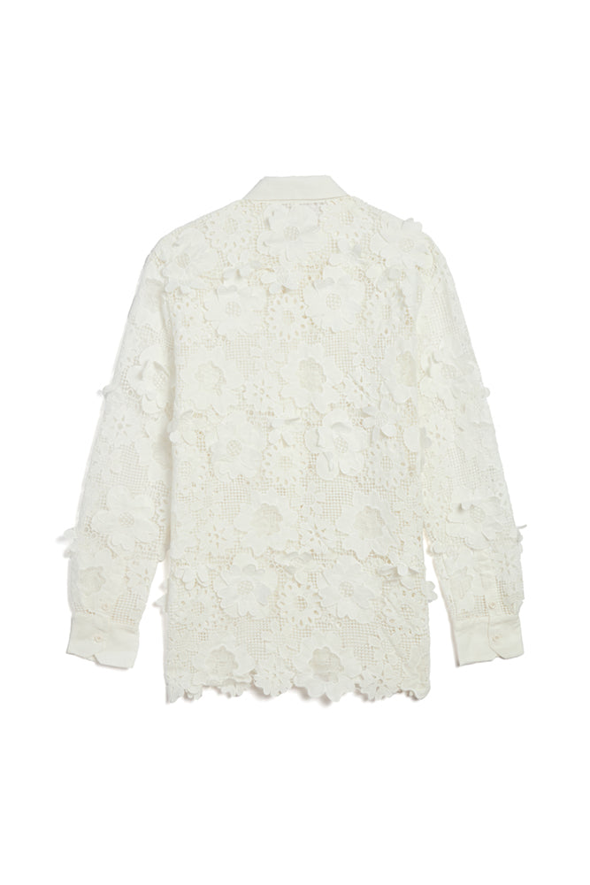 Lotus 3D Lace Oversized Shirt