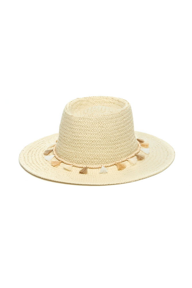 Tahiti Hat with Beads and Tassles