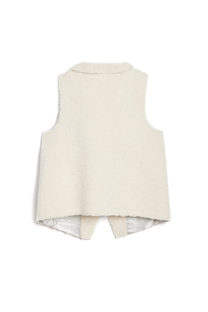 Ski House Vest Ivory/Silver