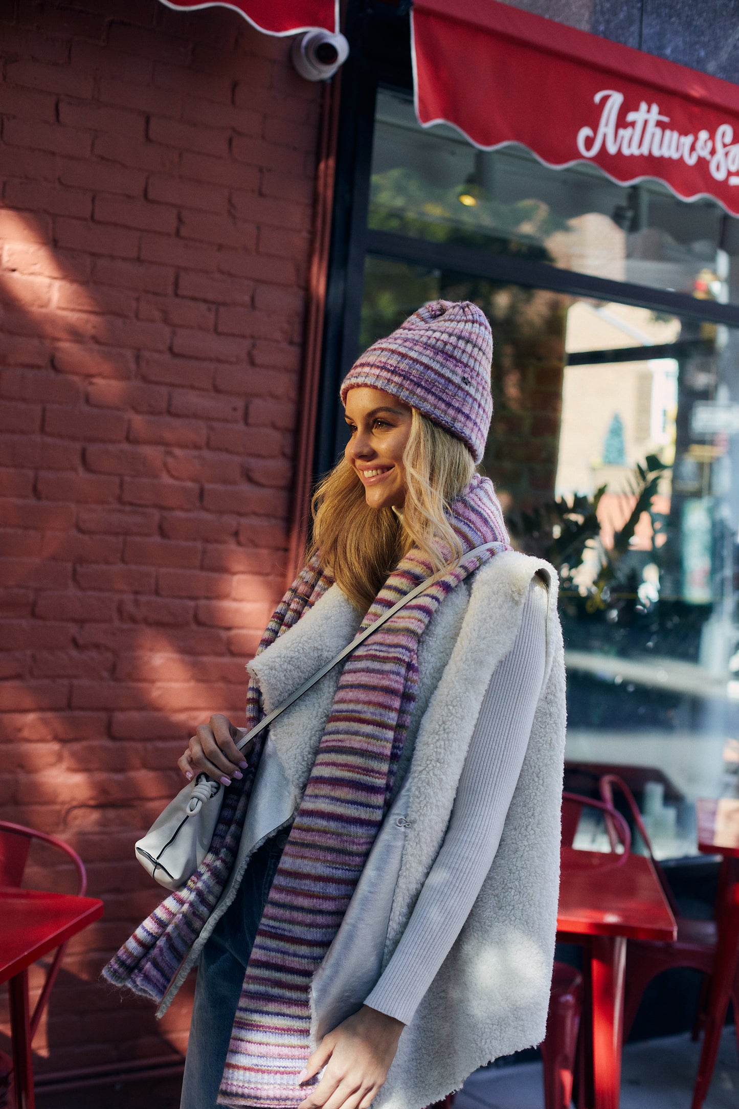 Columbus Scarf Purple Multi