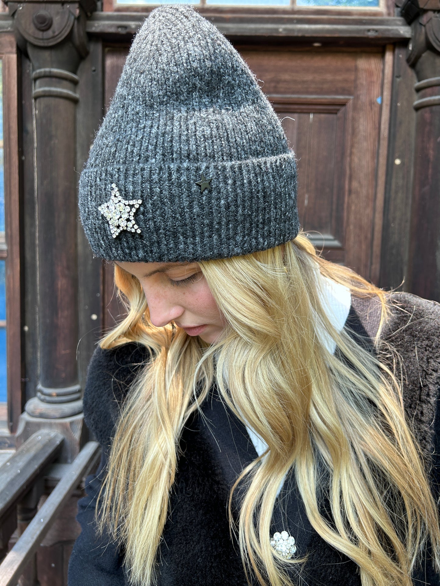 The Charcoal Moonlight Knit Hat