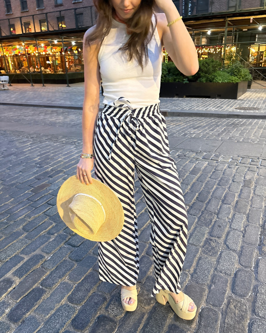 The St. Tropez Printed Stripe Pants