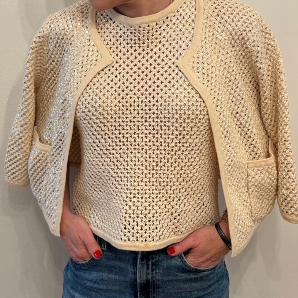 The Comporta Knit Tank with Sequins