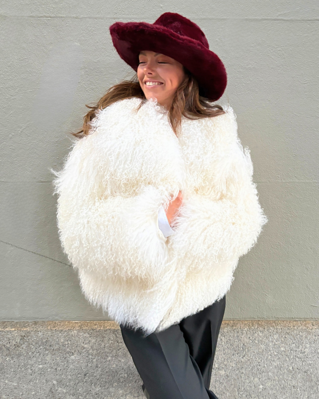 The Poppy Mongolian Lamb Jacket