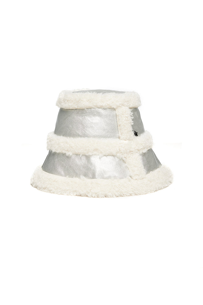 The Sedgwick Bucket Hat Ivory/Silver