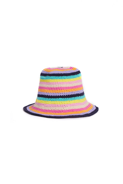 The Key West Striped Crochet Hat