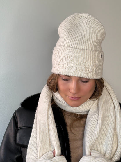 The Ivory Embroidered Love Hat