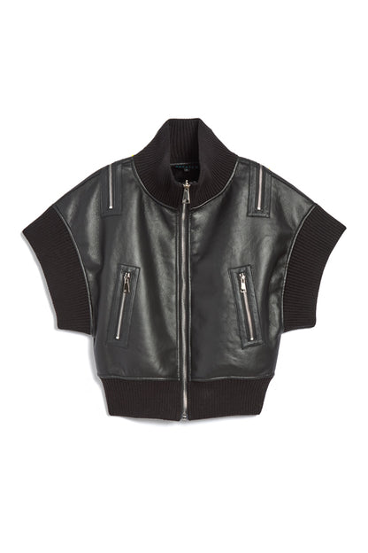The Jill Bomber Vest Black
