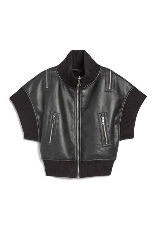 The Jill Bomber Vest Black