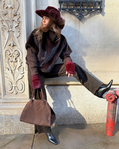 The Burgundy Kush Mittens