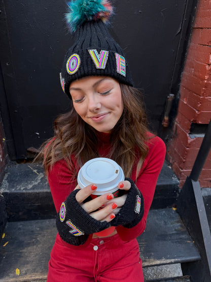 The Love Winter Hat -Black