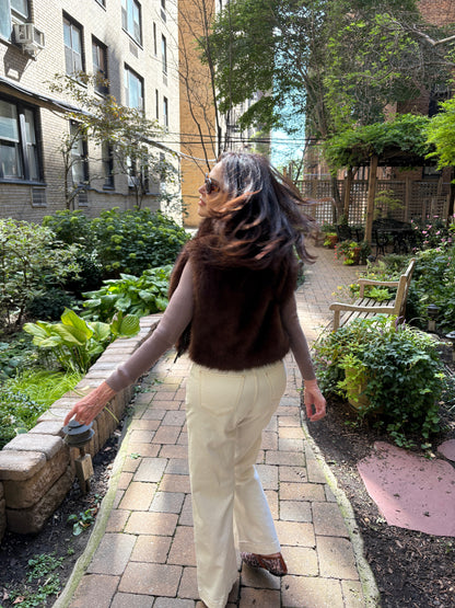The Sabrina Chocolate Pullover Vest