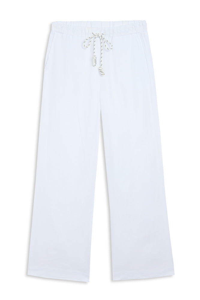 Water Mill White Linen Pants
