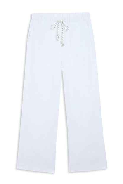 Water Mill White Linen Pants