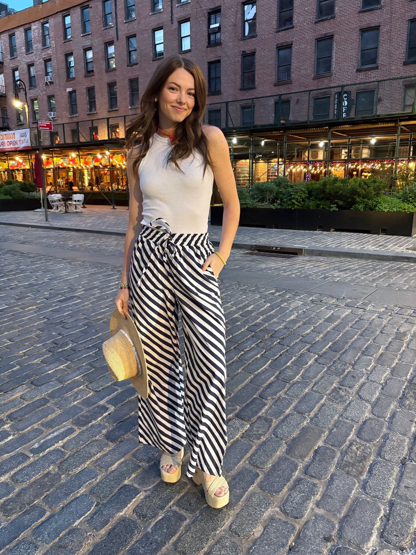 The St. Tropez Printed Stripe Pants