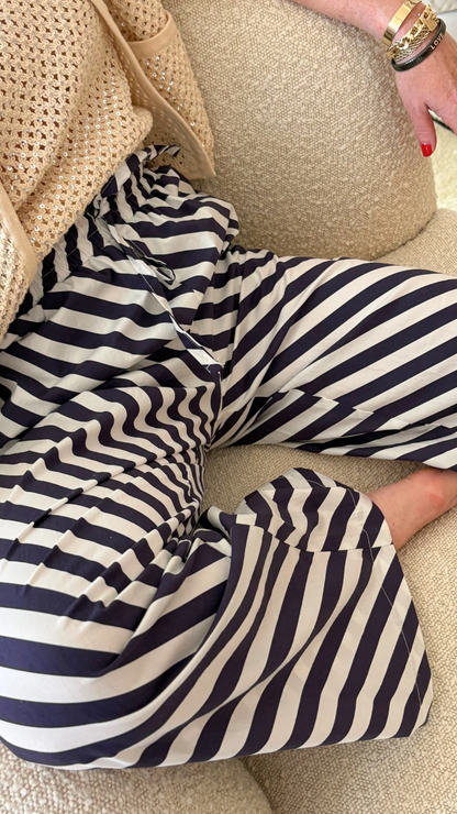 The St. Tropez Printed Stripe Pants