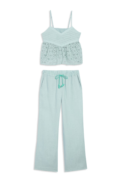 Water Mill Blue Linen Pants