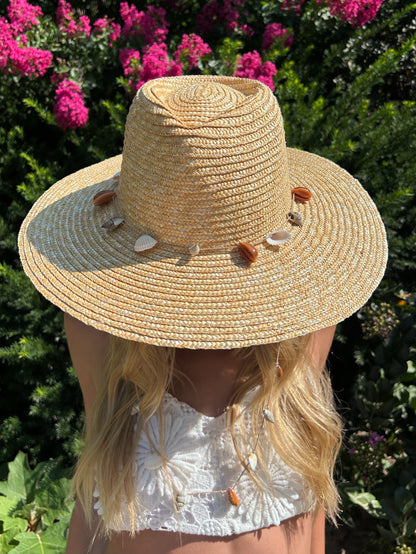 Shell Beach Fedora with Shells
