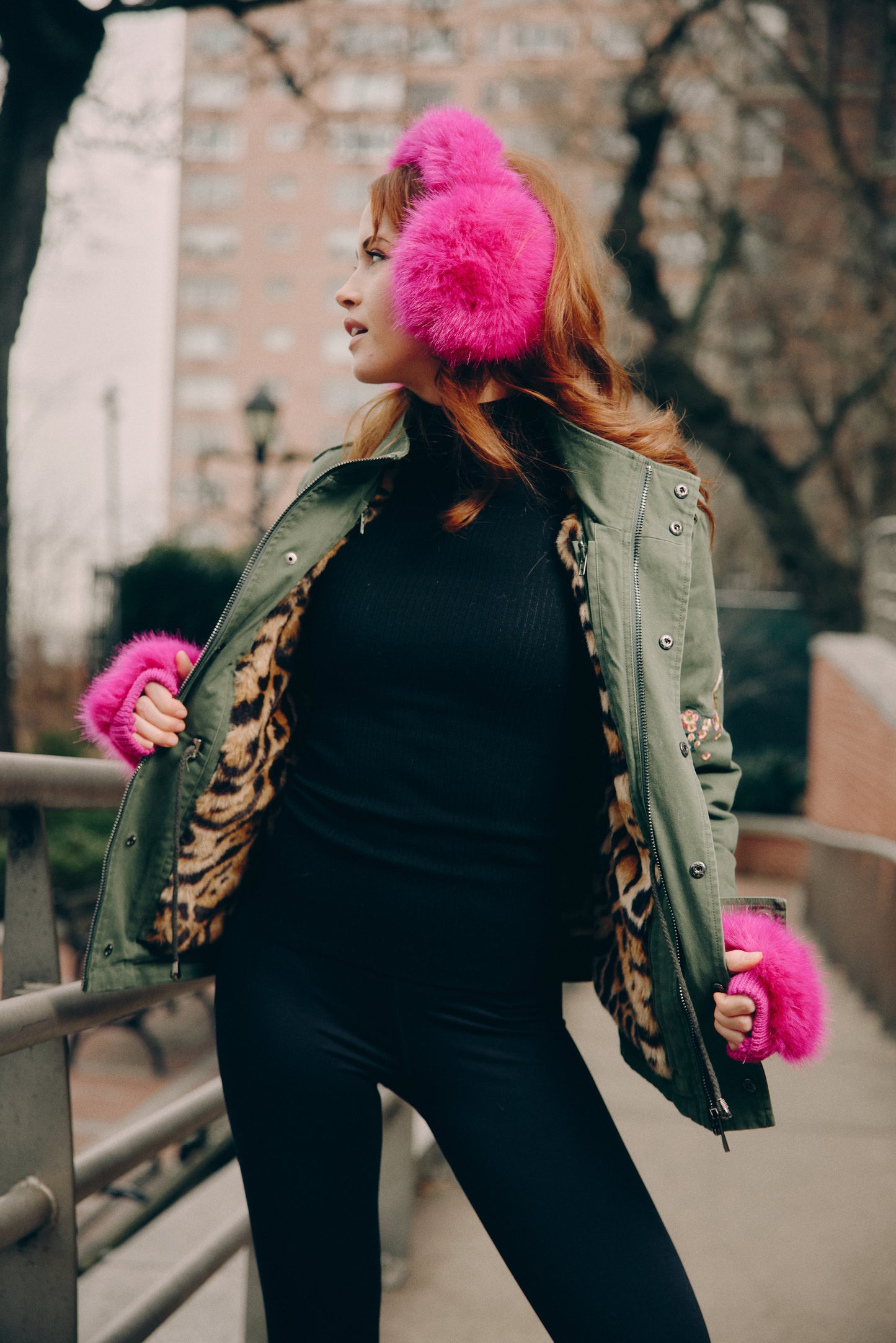 The Kush Earmuffs- Hot Pink