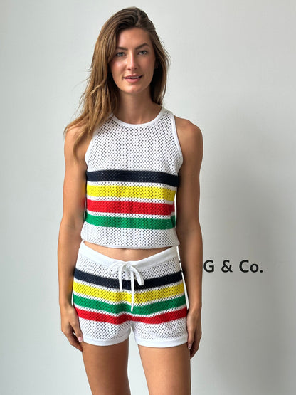 The Grenada Striped Shorts