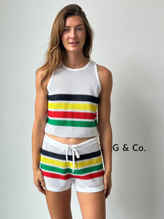 The Grenada Striped Shorts