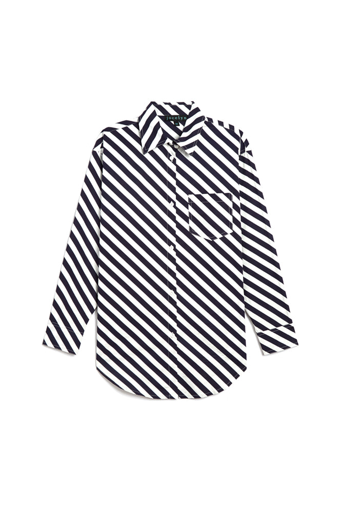 The St. Tropez Striped Oversized Shirt