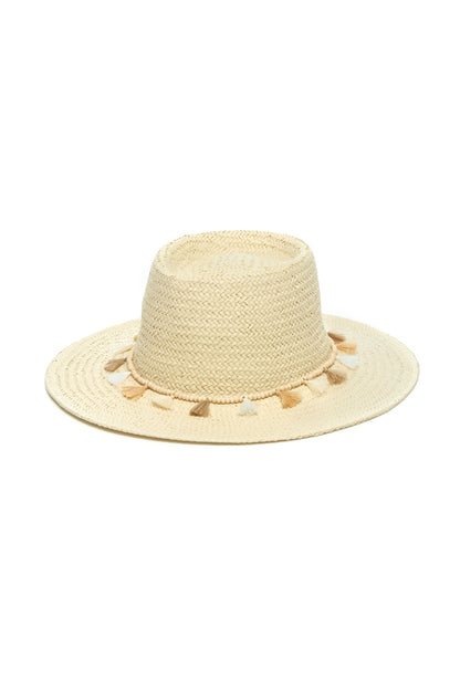 Tahiti Hat with Beads and Tassles
