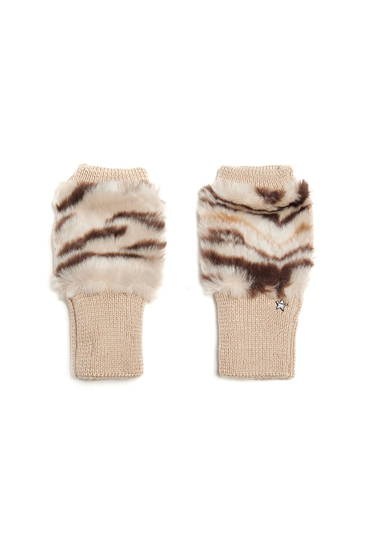 Buffalo Mittens Ivory