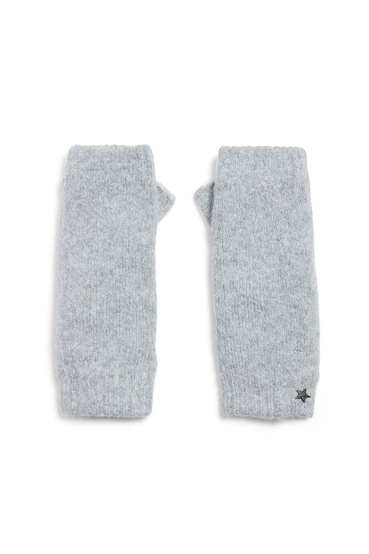 The Concorde Knit Mittens-Light Grey