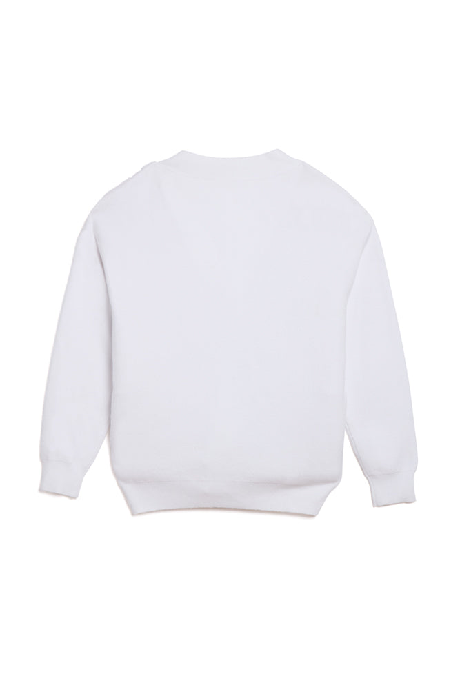 The Aman Ivory Sherpa Cardigan