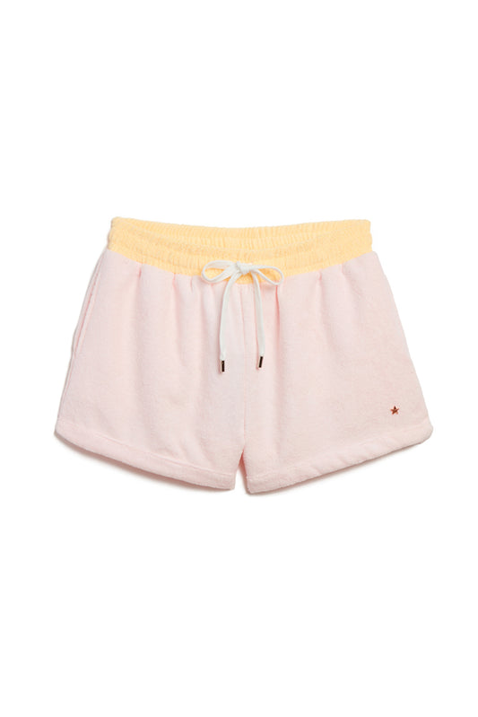The Sagaponack Terry Cloth Shorts - Pink/Peach