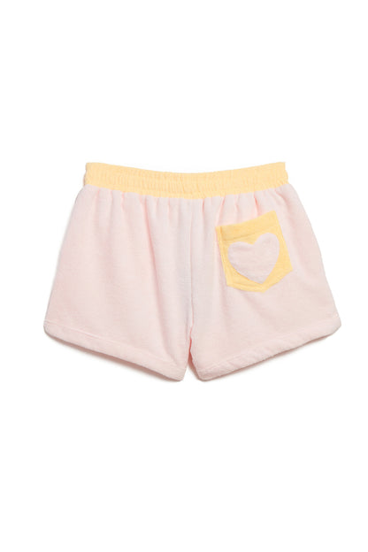 The Sagaponack Terry Cloth Shorts - Pink/Peach