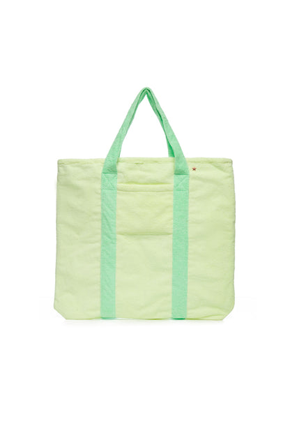 The Sagaponack Beach Tote - Green/Yellow