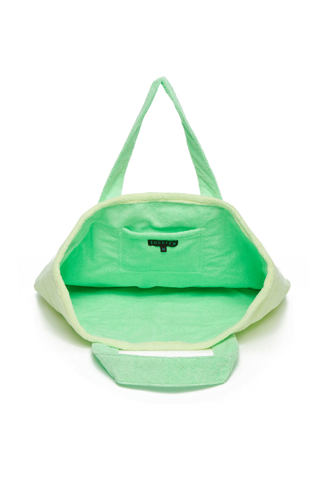 The Sagaponack Beach Tote - Green/Yellow