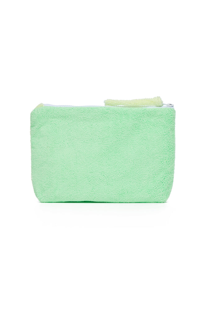 The Sagaponack Heart Pouch - Green/Yellow