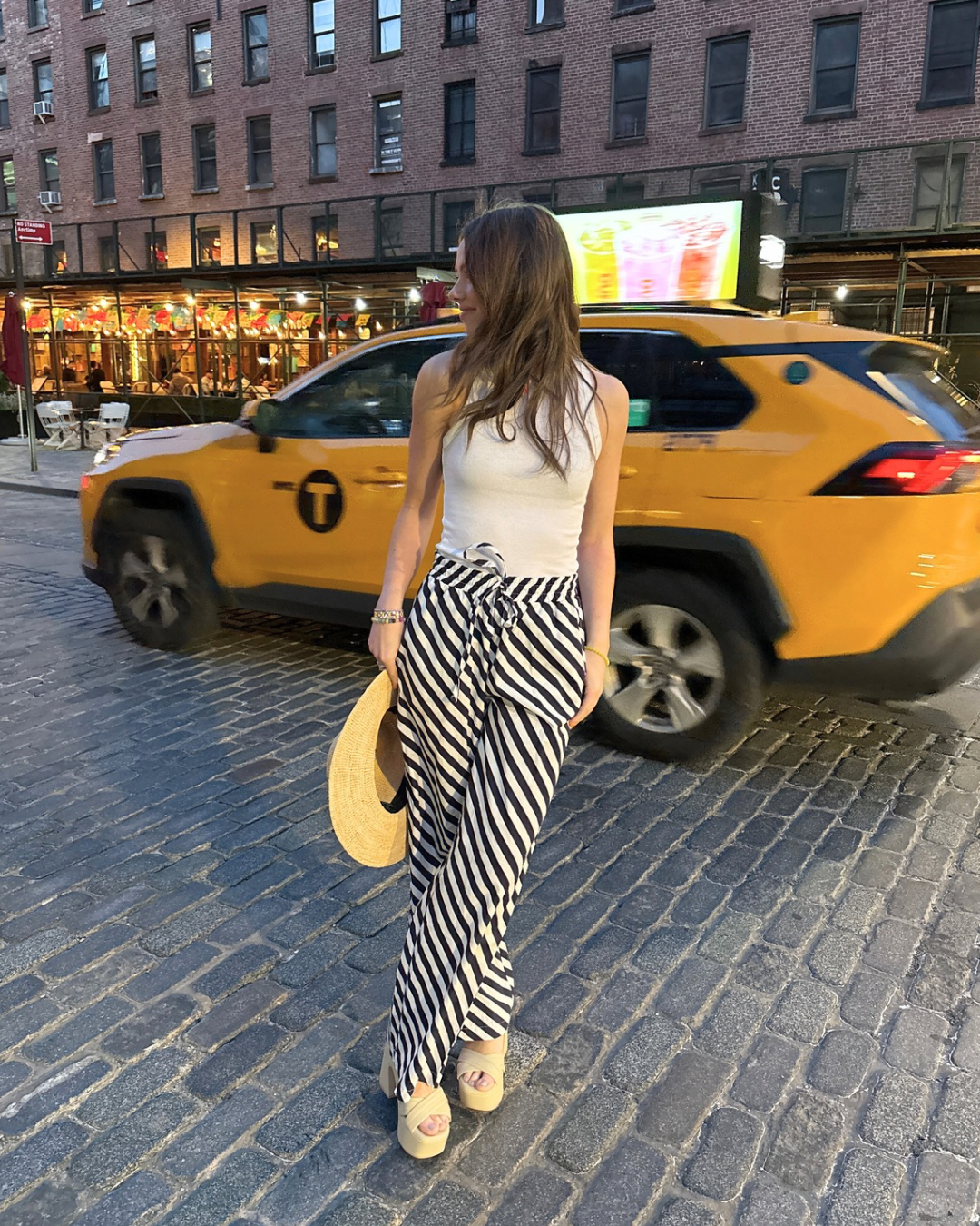 The St. Tropez Printed Stripe Pants