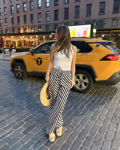 The St. Tropez Printed Stripe Pants